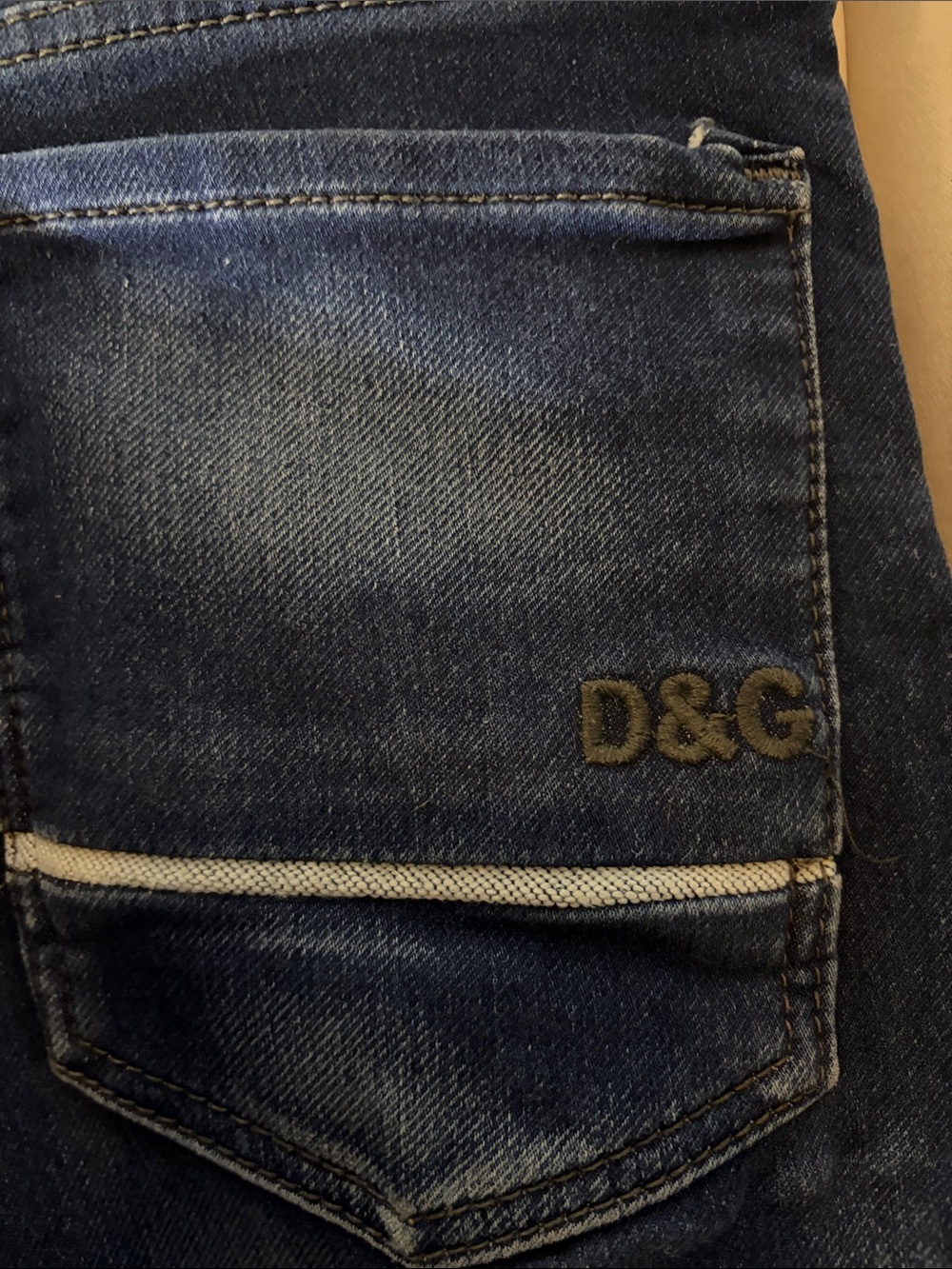 Vintage D&G Dolce & Gabbana Jeans Size 30 Y2K Whiskered Denim - Picture 4 of 9